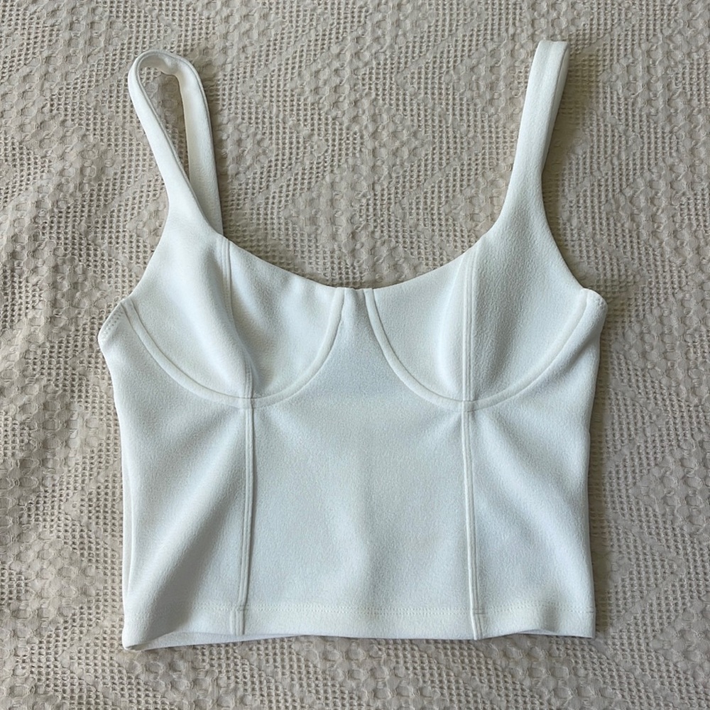 White Crop Top